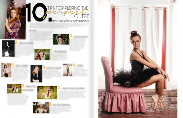 Senior Magazine Welcome Packet Template Design by Devoted Imagery