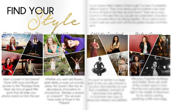 Senior Magazine Welcome Packet Template Design by Devoted Imagery