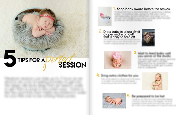 Newborn Magazine Welcome Packet Template Design by Devoted Imagery