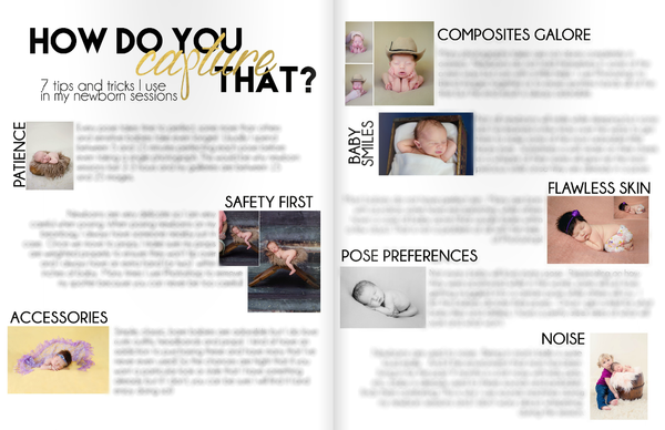 Newborn Magazine Welcome Packet Template Design by Devoted Imagery