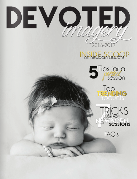 Newborn Magazine Welcome Packet Template Design by Devoted Imagery