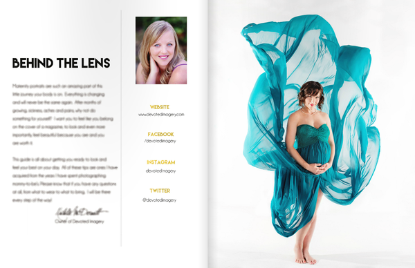 Maternity Magazine Welcome Packet Template Design by Devoted Imagery