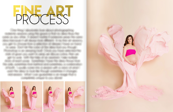 Maternity Magazine Welcome Packet Template Design by Devoted Imagery