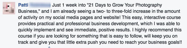 21 Days To Grow Your Photography Business Course