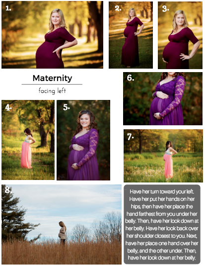 Maternity Posing Recipe Cards by Autumn Branscome