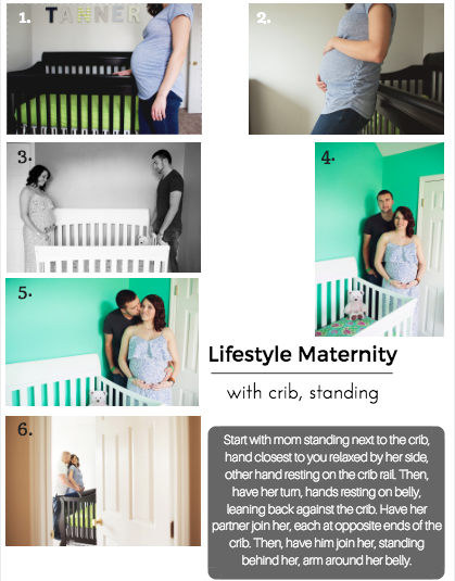 Maternity Posing Recipe Cards by Autumn Branscome