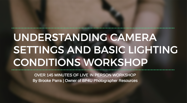 Understanding Camera Settings and Basic Lighting Conditions Workshop