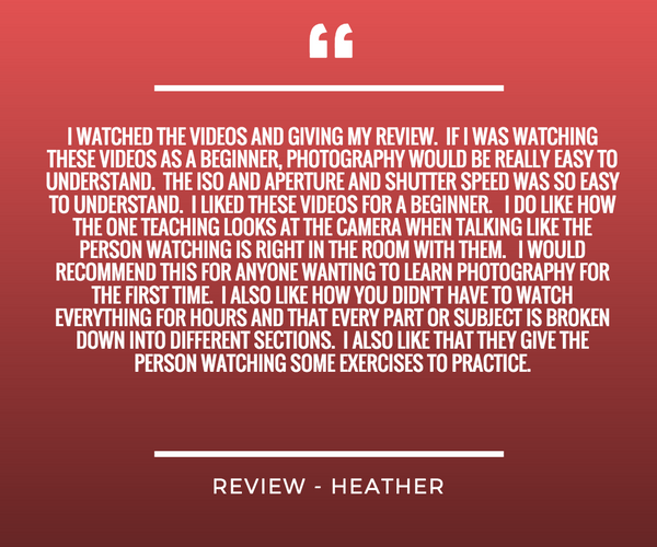 Understanding Camera Settings and Basic Lighting Conditions Workshop