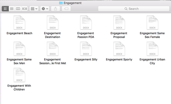 30 Prewritten Blog Posts for Wedding and Engagement Photographers