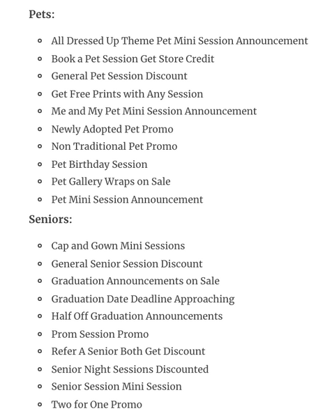 80 Copy and Paste Promotional Emails for Every Photographer