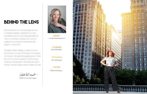 2019 Senior Session Planning Guide Template Design by Devoted Imagery
