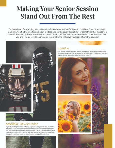 Senior Client Guide, Welcome Packet Template, Magazine Template