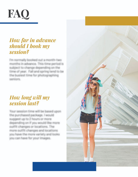 Senior Client Guide, Welcome Packet Template, Magazine Template