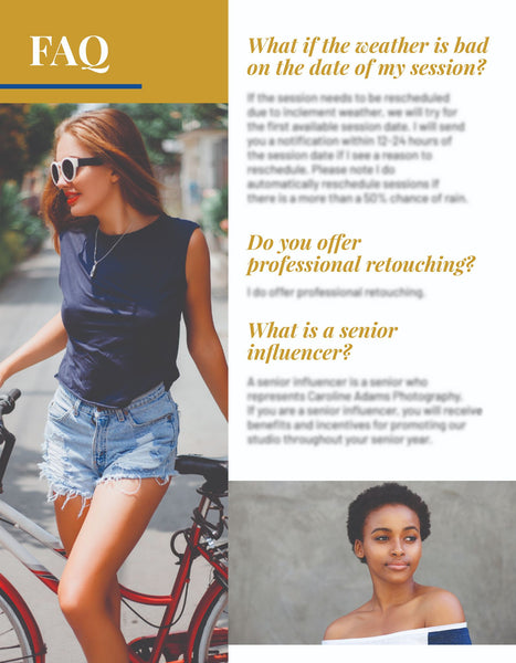 Senior Client Guide, Welcome Packet Template, Magazine Template