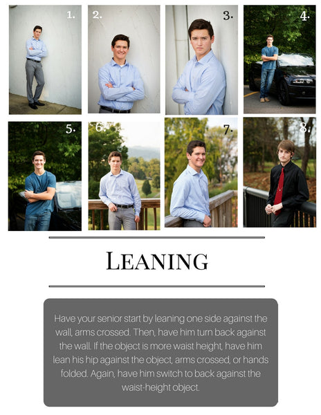 Senior Posing Formula Cards by Kelly Broyles Photography