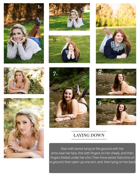 Senior Posing Formula Cards by Kelly Broyles Photography