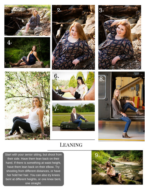 Senior Posing Formula Cards by Kelly Broyles Photography
