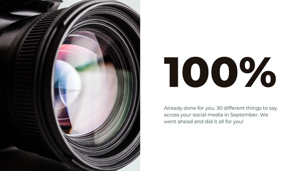 September Social Media Content for Photographers *Copy-Paste-Post*  Already done for you!