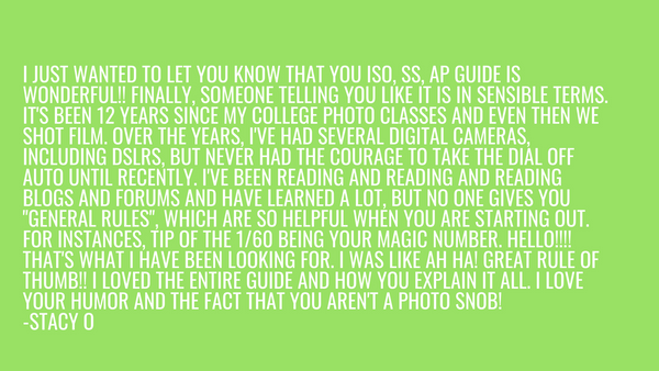 *BACK FROM THE ARCHIVES* Shutter Speed, ISO, White Balance, Aperture.... SAY WHAT?!