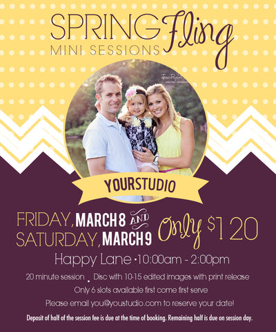 Spring Mini Session Marketing Graphics