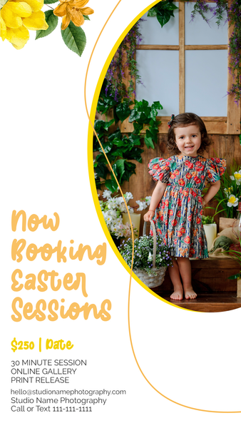 Spring and Easter Marketing Template Bundle for Photographers, Mini Session Templates