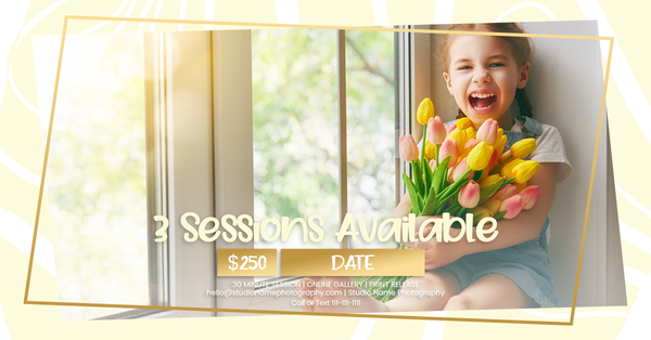 Spring and Easter Marketing Template Bundle for Photographers, Mini Session Templates