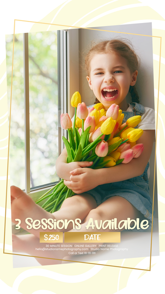 Spring and Easter Marketing Template Bundle for Photographers, Mini Session Templates