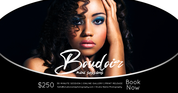 24 Piece Boudoir Photography Mini Session Marketing Template Bundle for Photographers |  Facebook & Instagram Templates