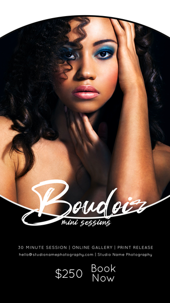 24 Piece Boudoir Photography Mini Session Marketing Template Bundle for Photographers |  Facebook & Instagram Templates