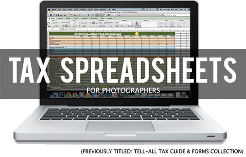 Tax Spreadsheets for Photographers