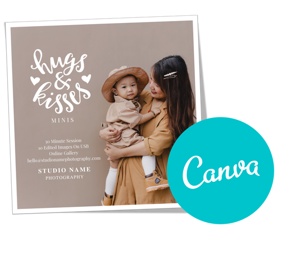 Valentine Mini Session, Photography Marketing Templates Bundle for Photographers for CANVA