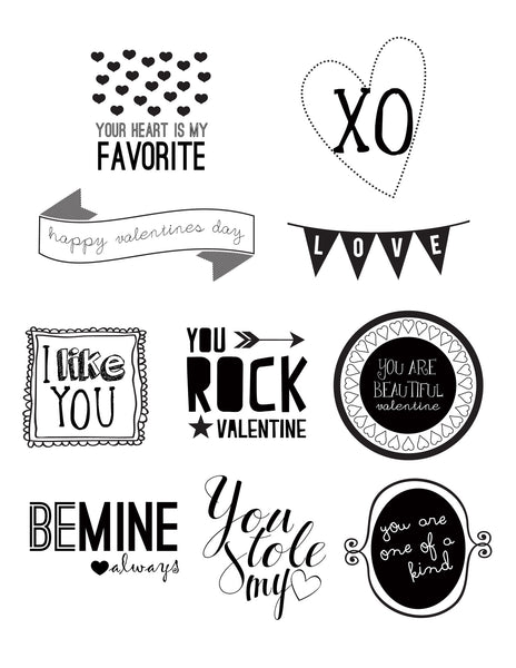 Drag and Drop Valentine Word Art