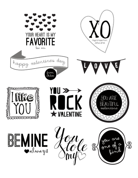 Valentine Text Overlays