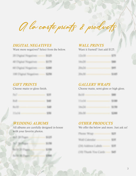 Wedding Photography Client Guide | Welcome Packet Template | PSD Templates