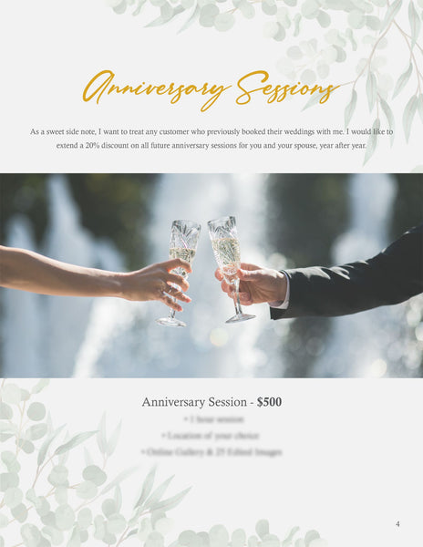 Wedding Photography Client Guide | Welcome Packet Template | PSD Templates
