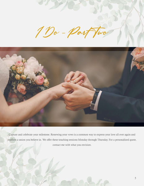 Wedding Photography Client Guide | Welcome Packet Template | PSD Templates