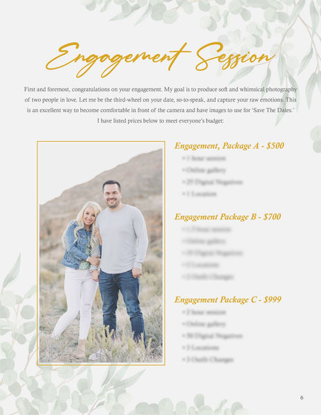 Wedding Photography Client Guide | Welcome Packet Template | PSD Templates