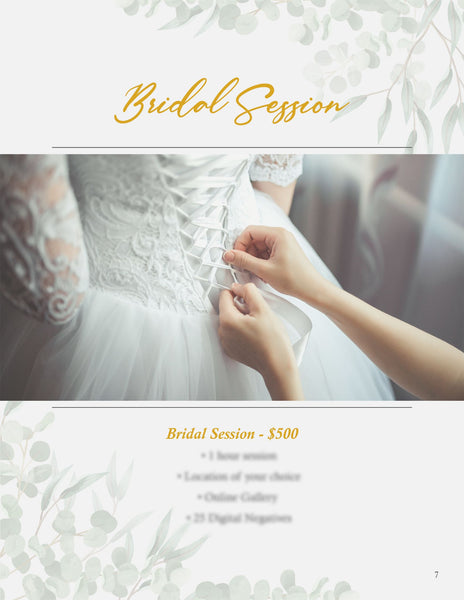 Wedding Photography Client Guide | Welcome Packet Template | PSD Templates