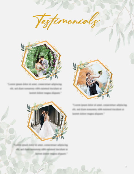 Wedding Photography Client Guide | Welcome Packet Template | PSD Templates