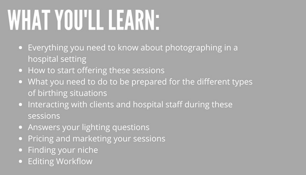 Birth Photography and Fresh 48 Workshop by celebrity birth photographer Heather Mohr.