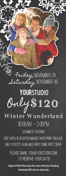 Winter Mini Session Graphic Templates