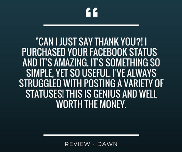 Statuses Made Easy! For Instagram & Facebook
