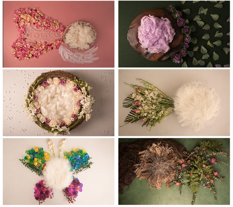 Blissful Newborn Girl Backdrop Collection {Includes 35 Backdrops}