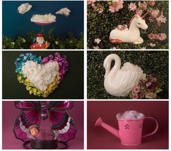 Precious Newborn Girl Backdrop Collection {Includes 35 Backdrops}