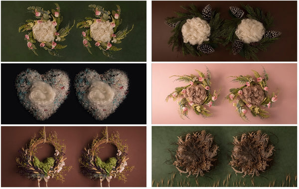 Complete Digital Newborn Backdrop Bundle + Tutorial Videos!