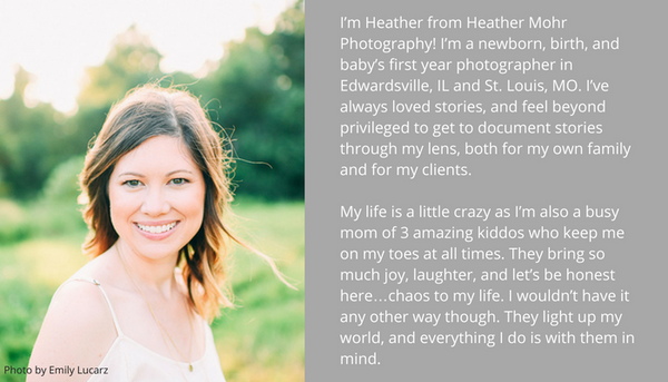 Birth Photography and Fresh 48 Workshop by celebrity birth photographer Heather Mohr.