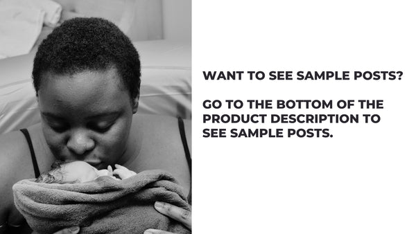 Birth Photography & Fresh 48: Social Media Content *Copy-Paste-Post* - 365 Posts Already done for you!