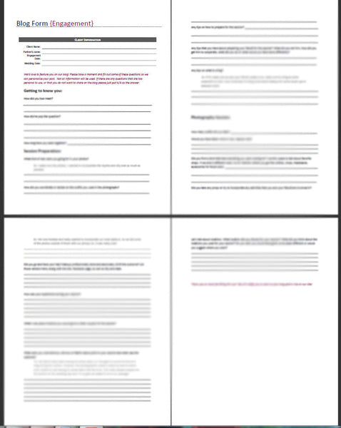 61 Photography Contracts and Forms