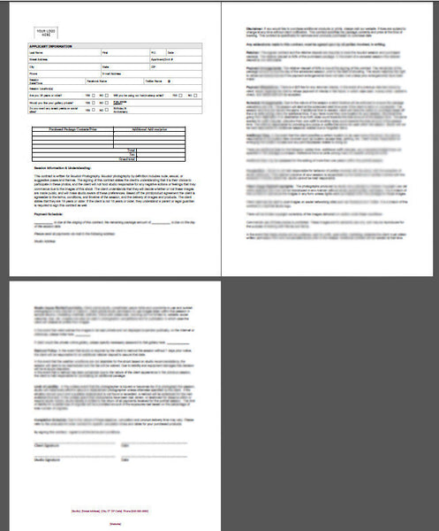61 Photography Contracts and Forms