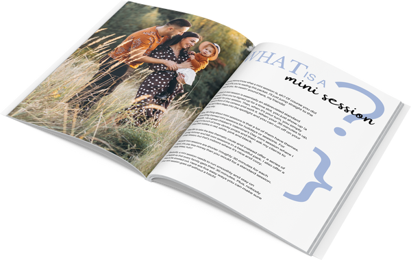 Mini Session Client Guide for Canva | Photography Welcome Packet Template, Magazine Template for Canva Version 1